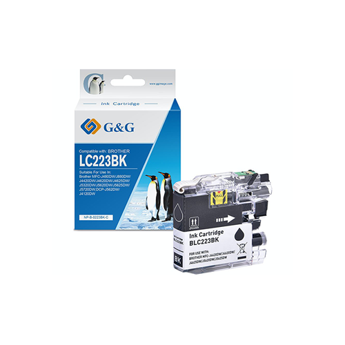 G&G CARTOUCHE BROTHER ADAPTABLE LC-223 BLACK