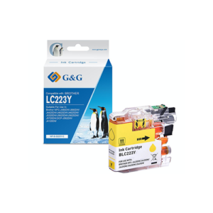 G&G CARTOUCHE BROTHER ADAPTABLE LC-223 YELLOW
