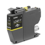 CARTOUCHE D'ENCRE ADAPTABLE BROTHER LC421 YELLOW